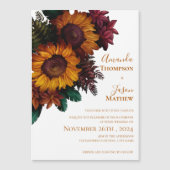 Elegante gebrande Sinaasappels bloemenbruiloft uit (Voorkant)