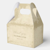 Elegante gebroken witte grunge Bedankt groot Bedankdoosjes (Achterkant)