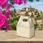 Elegante gebroken witte grunge Bedankt groot Bedankdoosjes