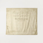 Elegante gebroken witte grunge rand achtergrond wandkleed (Voorkant (horizontaal))