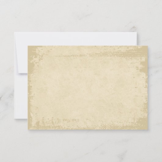 Elegante gebroken witte grunge rand bedankkaart (Achterkant)