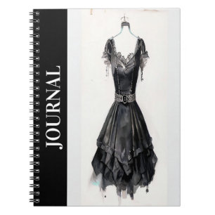 Elegante gedachten: LBD Journal, Little Black Dres Notitieboek
