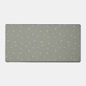Elegante gedempte groene bloem bureaumat (Voorkant)