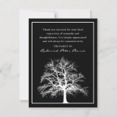 Elegante gedenkboom | Begrafenis Bedankt (Voorkant)