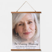 Elegante gedenkfoto hangend wandkleed (Voorkant)