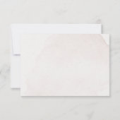 Elegante gedroogde bloemenkrans bruiloft bedankkaart (Achterkant)