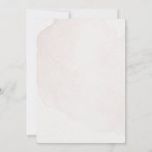 Elegante gedroogde bloemenkrans bruiloft kaart (Achterkant)