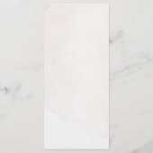 Elegante gedroogde bloemenkrans bruiloft menu (Achterkant)