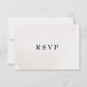 Elegante gedroogde bloemenkrans bruiloft RSVP kaartje (Achterkant)