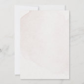 Elegante Gedroogde Bloemenkrans Bruiloft Save The Date (Achterkant)