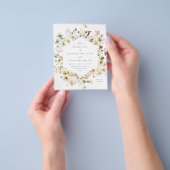 Elegante gedroogde wilde bloem Pampas bloem bruilo Flyer (Hand)