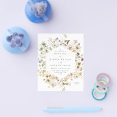 Elegante gedroogde wilde bloem Pampas bloem bruilo Flyer (Enkel)