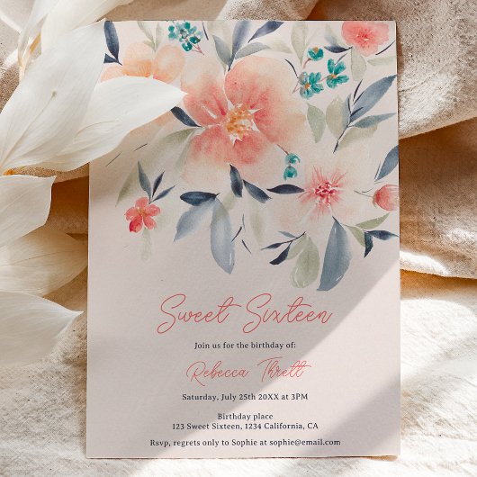 Elegante gedurfde bloemige herfst boho earth sweet kaart