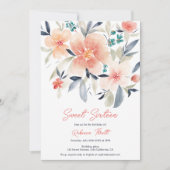 Elegante gedurfde bloemige herfst boho earth sweet kaart (Voorkant)