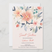 Elegante gedurfde bloemige herfst boho earth sweet kaart (Voorkant)