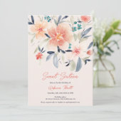 Elegante gedurfde bloemige herfst boho earth sweet kaart (Staand voorkant)