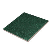 Elegante gedurfde groene glitter Sprinkle Radiant Tegeltje (Zijkant)