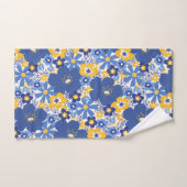 Elegante Geel & Blauw Chanoeka Badkamer Handdoek S (Handdoek)