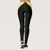 Elegante Geel en Zwart Leggings (Achterkant)