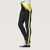 Elegante Geel en Zwart Leggings (Links)