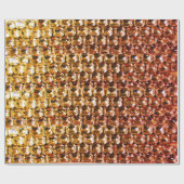 Elegante geel oranje edelstenen diamanten cadeaupapier (Vlak)