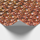 Elegante geel oranje edelstenen diamanten cadeaupapier (Hoek)