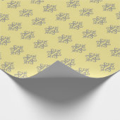 Elegante Geelgrijze Inpakpapier (Hoek)