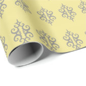Elegante Geelgrijze Inpakpapier (Rol Hoek)