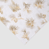 Elegante gegraveerde gouden winterden tissuepapier (Detail)