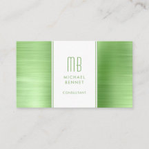 Elegante Gegraveerde Groene Consultant