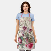 Elegante  geïnspireerde bloemen schort (Gedragen)