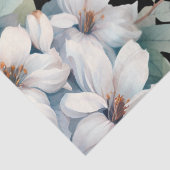 Elegante  Geïnspireerde Bloemen Zwart Decoupage Tissuepapier (Detail)