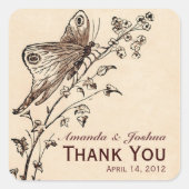 Elegante  geïnspireerde bruiloft Sticker (Voorkant)