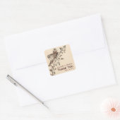 Elegante geïnspireerde bruiloft Sticker (Envelop)