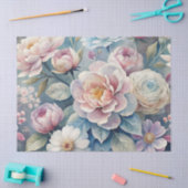 Elegante  geïnspireerde dromerige bloem Ephemera Tissuepapier (Craft)