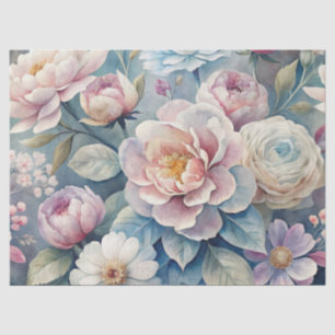 Elegante  geïnspireerde dromerige bloem Ephemera Tissuepapier