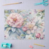 Elegante geïnspireerde dromerige bloem Ephemera Tissuepapier (Craft)