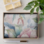 Elegante geïnspireerde dromerige bloem Ephemera Tissuepapier (Geschenk)