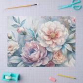 Elegante geïnspireerde dromerige bloem Ephemera Tissuepapier (Craft)