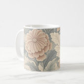 Elegante -geïnspireerde floral soft delicate koffiemok (Voorkant links)