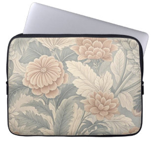 Elegante -geïnspireerde floral soft delicate laptop sleeve