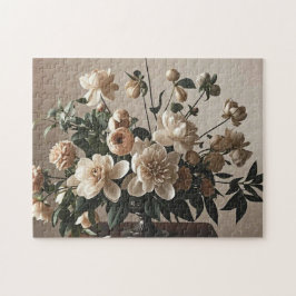 Elegante -geïnspireerde floral soft delicate legpuzzel