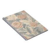 Elegante -geïnspireerde floral soft delicate notitieboek (Rechterzijde)