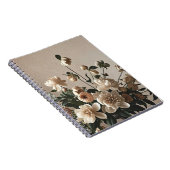 Elegante -geïnspireerde floral soft delicate notitieboek (Rechterzijde)