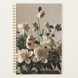 Elegante -geïnspireerde floral soft delicate planner