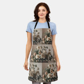 Elegante -geïnspireerde floral soft delicate schort (Gedragen)