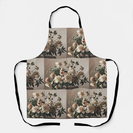 Elegante -geïnspireerde floral soft delicate schort (Voorkant)