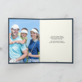 Elegante  geïnspireerde golffoto kerst feestdagen kaart (Binnen)