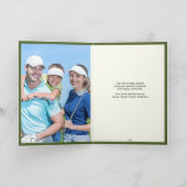 Elegante  geïnspireerde golffoto kerst feestdagen kaart (Binnen)