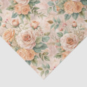 Elegante  geïnspireerde pastel Roos decoupage Tissuepapier (Detail)
